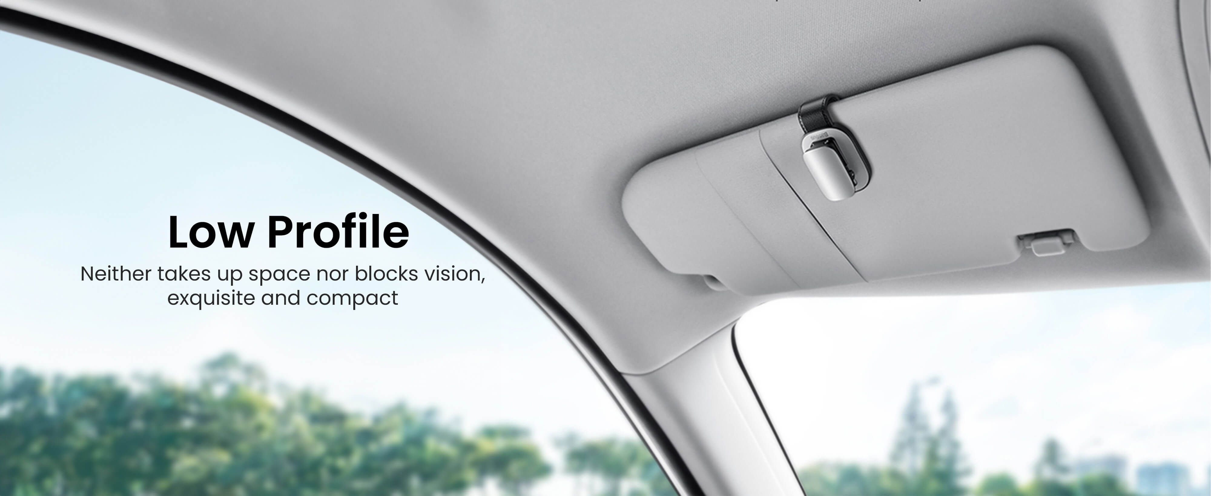 Car Glasses Holder, Car Visor Sunglass Holder, Universal Auto Visor Glasses Organizer Clips, Vehicle Eyeglasses Hanger with Ticket Card Clip Silver